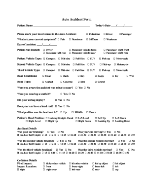 Auto Accident Form