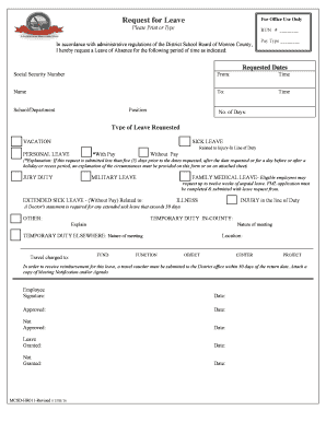 Leave Request Form