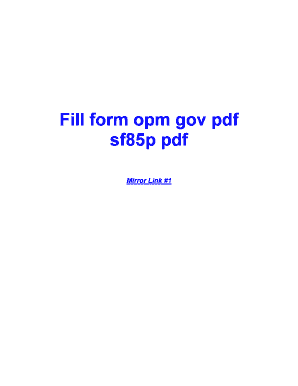 SF85P Questionnaire for Non-Sensitive Positions
