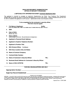 Fillable Online E Qip Information Sheet Accent On Languages Inc