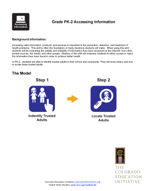 PK-2 Trusted Adults Identification Form