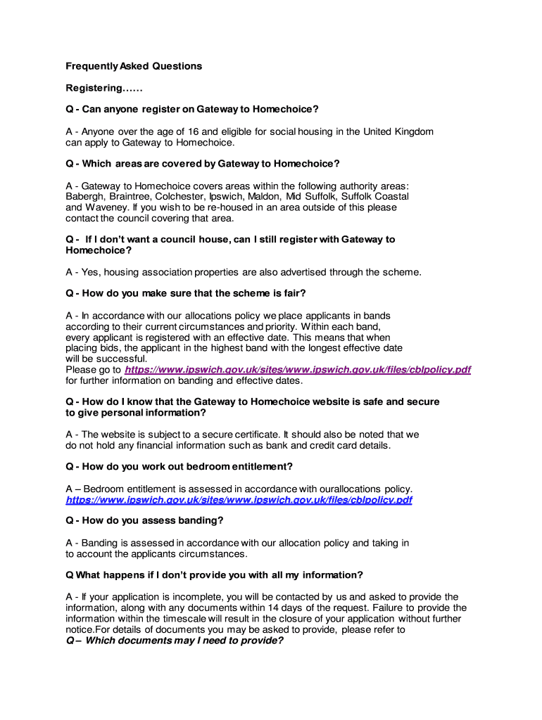 Fillable Online Q Can anyone register on Gateway to Homechoice Fax