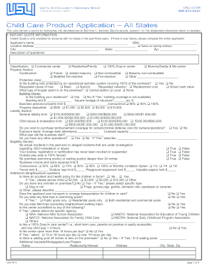 Child Care Product Application