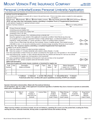 Personal Umbrella Application
