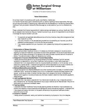 Patient Authorization Form