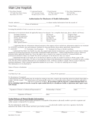 Authorization for Disclosure of Health Information