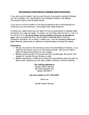 Authorization to Disclose Health Information