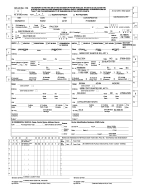 North Carolina Motor Vehicle Crash Report