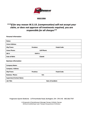 WSIB Claim Form