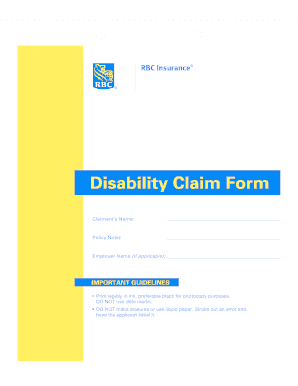 Disability Claim Form