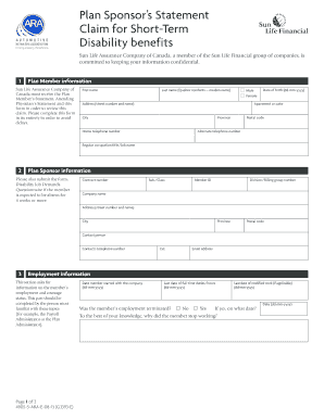 Short-Term Disability Claim Form