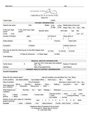 Patient Intake Form