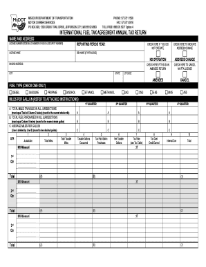 Missouri IFTA Annual Tax Return