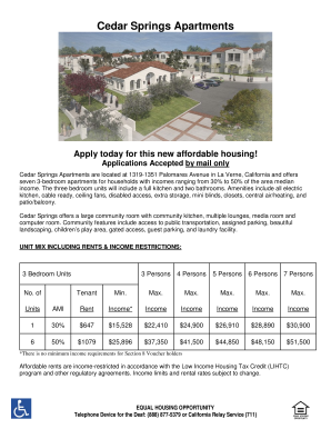 Apartment waiting list - Cedar Springs Apartments - David Margaret Youth and Family - davidandmargaret