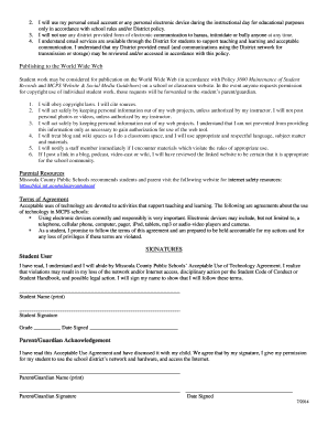Acceptable Use of Technology Agreement