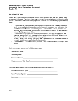 Acceptable Use of Technology Agreement