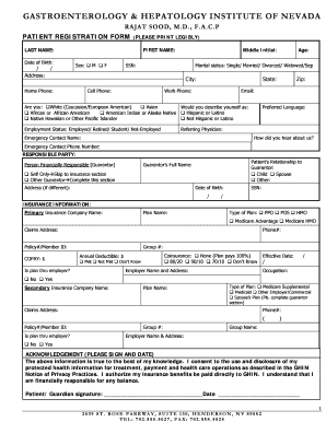 Patient Registration Form