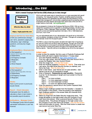 Employee Self Service Registration Form