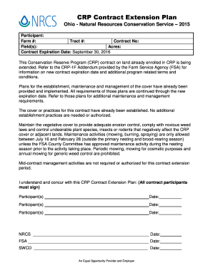 CRP Contract Extension Plan
