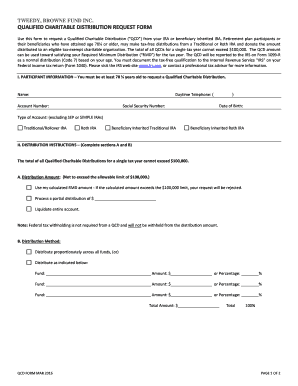 Qualified Charitable Distribution Request Form
