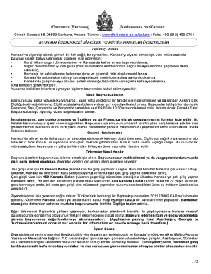Canada Visitor Visa Application Form
