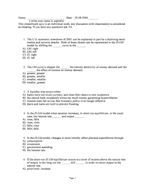 Economics Quiz