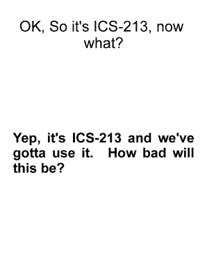 ICS-213 Message Form