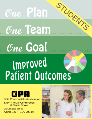 Ohio Pharmacists Association Conference Registration Form