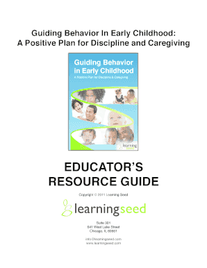 behavioral individuality in early childhood pdf