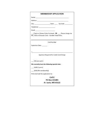 Membership Application Form
