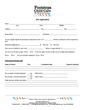 Job Application Form