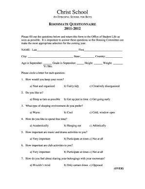 fillable online christschool christ school an episcopal school for office questionnaire