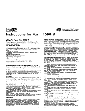 Instructions for Form 1099-B