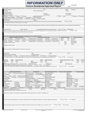 Uniform Residential Appraisal Report