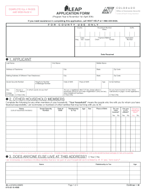 Colorado Low-Income Energy Assistance Program Application