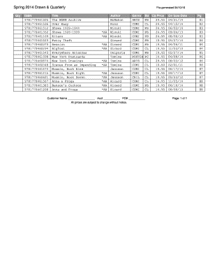 Spring 2014 Drawn & Quarterly Catalog
