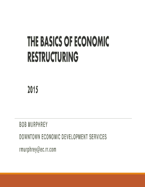 THE BASICS OF ECONOMIC RESTRUCTURING