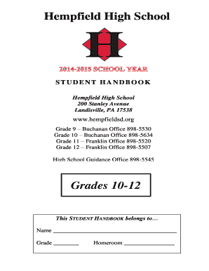 Hempfield High School Student Handbook