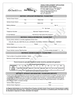 Vehicle Replacement Application