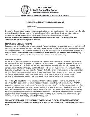 South Florida Skin Center Billing Agreement