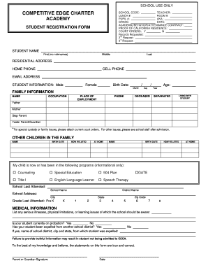Student Registration Form