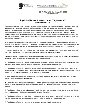 Physician-Patient Medicare Opt-Out Agreement