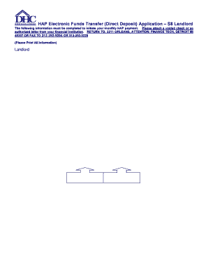 HAP Electronic Funds Transfer Application