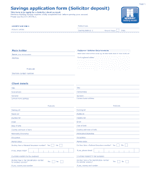 Solicitor Client Account Application Form