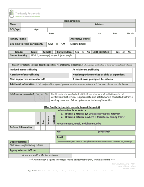The Family Partnership Referral Form