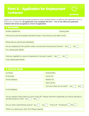 Job Application Form