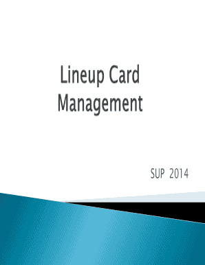 Baseball Lineup Card