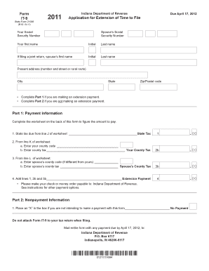 Indiana IT-9 Form 2011