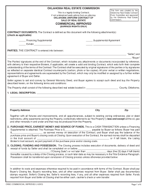 Oklahoma Commercial Real Estate Contract