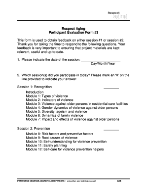 Respect Aging Participant Evaluation Form 3 - respectaging